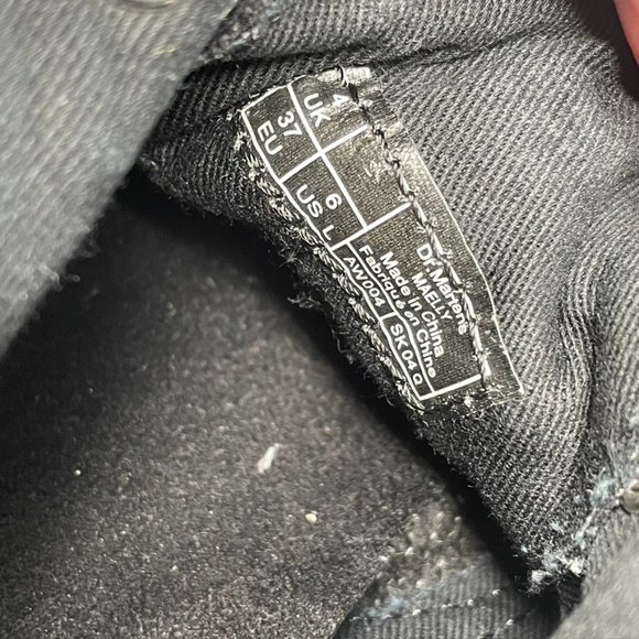 Dr. Martens Air Wair "Maelly' Black Canvas Boot 6 - Picture 7 of 10